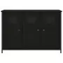 Credenza Nera 100x35x70 cm in Legno Multistrato