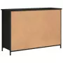 Credenza Nera 100x35x70 cm in Legno Multistrato