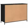 Credenza Nera 100x35x70 cm in Legno Multistrato