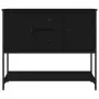 Credenza Nera 100x36x85 cm in Legno Multistrato