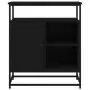 Credenza Nera 69x35x80 cm in Legno Multistrato