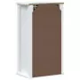 Mobile da Bagno a Muro BERG Bianco 40x27x71,5 cm Massello Pino