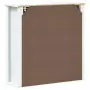 Mobile Bagno a Muro BERG Bianco 69,5x27x71,5cm Legno Massello