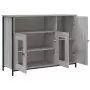 Credenza Grigio Sonoma 100x35x75 cm in Legno Multistrato