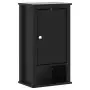 Mobile da Bagno a Muro BERG Nero 40x27x71,5 cm Massello Pino