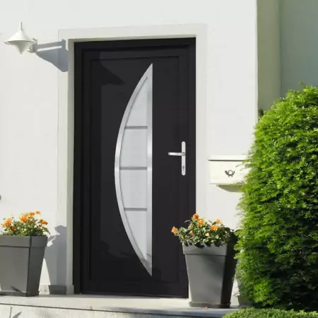 Porta Ingresso Antracite 108x208 cm in PVC