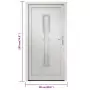 Porta Ingresso Bianca 98x190 cm in PVC