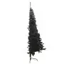 Albero di Natale Artificiale a Metà con Base Nero 120 cm PVC