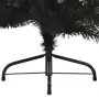 Albero di Natale Artificiale a Metà con Base Nero 120 cm PVC