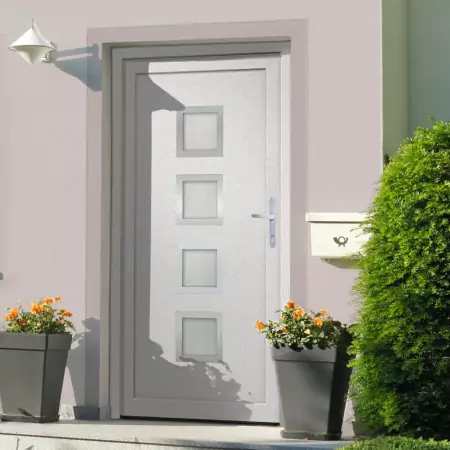 Porta Ingresso Bianca 98x208 cm in PVC