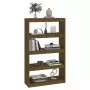 Libreria/Divisorio Miele 80x30x135,5 cm Legno Massello di Pino