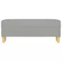 Panca Grigio chiaro 100x35x41 cm in Tessuto