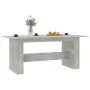 Tavolo da Pranzo Grigio Cemento 180x90x76 cm Legno Multistrato