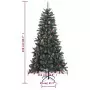 Albero di Natale Artificiale con Base Verde 210 cm PVC