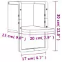 Mensola a Parete con Asta Rovere Marrone 20x25x30 cm