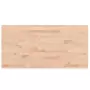 Piano Tavolo 100x50x4cm Rettangolare Legno Massello di Faggio