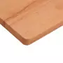 Piano Tavolo 100x50x2,5cm Rettangolare Legno Massello di Faggio