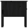 Tavolino Nero 50x50x49 cm Legno Massello di Pino