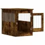 Gabbia Cani da Arredamento Rovere Fumo 55x80x68cm Multistrato