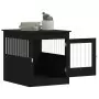 Gabbia Cani Arredamento Nera 64,5x80x71cm Legno Multistrato