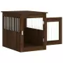 Gabbia Cani Arredamento Rovere Marrone 55x75x65cm Multistrato