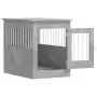 Gabbia Cani Arredamento Grigio Cemento 55x80x68cm Multistrato