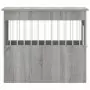 Gabbia Cani da Arredamento Grigio Sonoma 55x80x68cm Multistrato