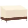 Copertura per Panca a 3 Posti Beige 159x84x56/81 cm 600D Oxford