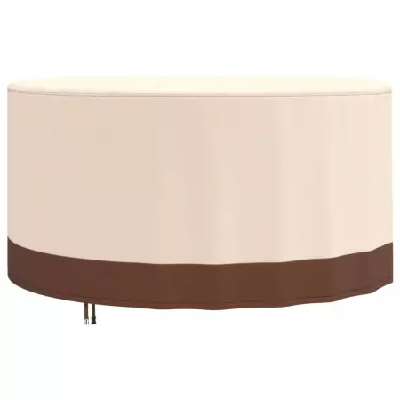 Copertura Mobili Giardino Rotonda Beige Ø 157x71 cm 600D Oxford