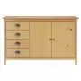 Credenza Hill Marrone Miele 130x40x80 cm in Legno di Pino