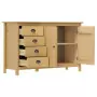 Credenza Hill Marrone Miele 130x40x80 cm in Legno di Pino