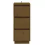 Credenze 2 pz Marrone Miele 32x34x75 cm Legno Massello di Pino