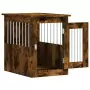 Gabbia Cani da Arredamento Rovere Fumo 45x62x59cm Multistrato