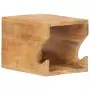 Supporto Bicicletta da Parete 35x25x25 cm in Legno Mango Grezzo