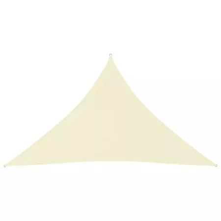 Parasole a Vela Oxford Triangolare 3x3x4,24 m Crema