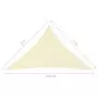 Parasole a Vela Oxford Triangolare 3x3x4,24 m Crema