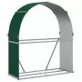 Portaceppi Verde 120x45x140 cm in Acciaio Zincato