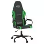 Sedia da Gaming Nera e Verde in Similpelle