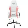 Sedia da Gaming Bianco e Rosa in Similpelle