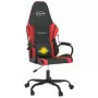 Sedia da Gaming Massaggiante Rosso e Nero in Similpelle