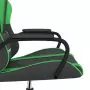 Sedia da Gaming Massaggiante Nero e Verde in Similpelle