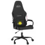 Sedia da Gaming Massaggiante Nera in Similpelle