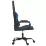 Sedia da Gaming Nera e Blu in Similpelle