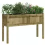 Fioriera Giardino con Gambe 110x31x70 cm Legno Pino Impregnato