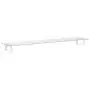 Supporto per Monitor Bianco 100x20x8cm Vetro Temperato Metallo