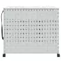 Cesto Portabiancheria con Ruote Bianco 66x35x60 cm Rattan