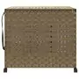 Cesto Portabiancheria con Ruote 66x35x60 cm Rattan