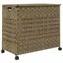 Cesto Portabiancheria con Ruote 66x35x60 cm Rattan