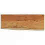 Mensola a Muro 80x30x2,5cm Rettangolare Legno Acacia Bordi Vivi