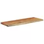 Mensola a Muro 80x30x2,5cm Rettangolare Legno Acacia Bordi Vivi